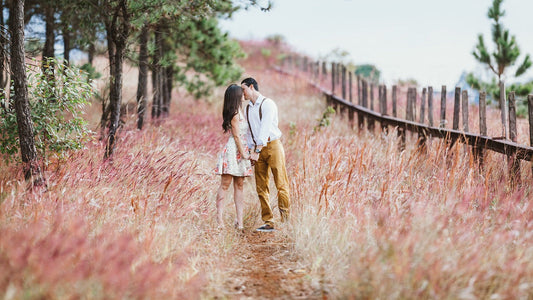 Couple kissing while trying to conceive, symbolizing love, connection, and best sex positions to get pregnant fast.