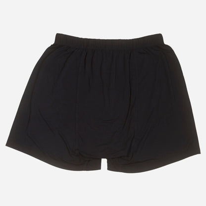 Back view of black bamboo Lyocell men’s underwear by Mr. Fertyl, designed for breathability, comfort, & fertility support.